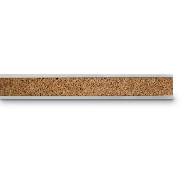 United Visual Products Decor Wood Combo Board, 72"x48", Light Oak/Black Porcelain & Amethyst UV705DEFAB-LTOAK-BLKPORC-AMETHY - main